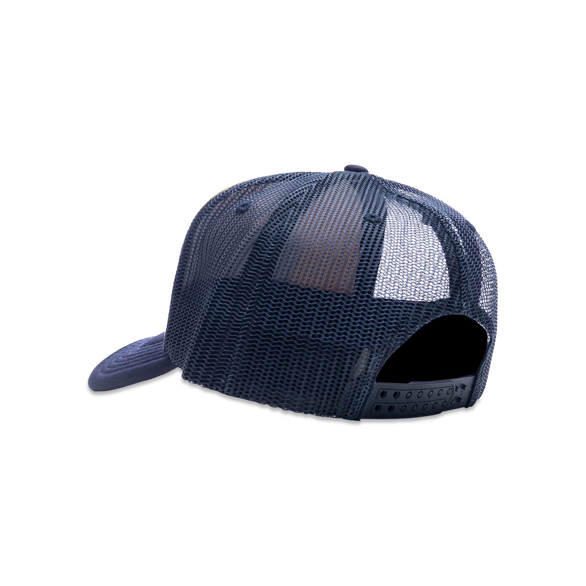 Buy Pleasures Nightmare Trucker 'Navy/Yellow' - P24SU064