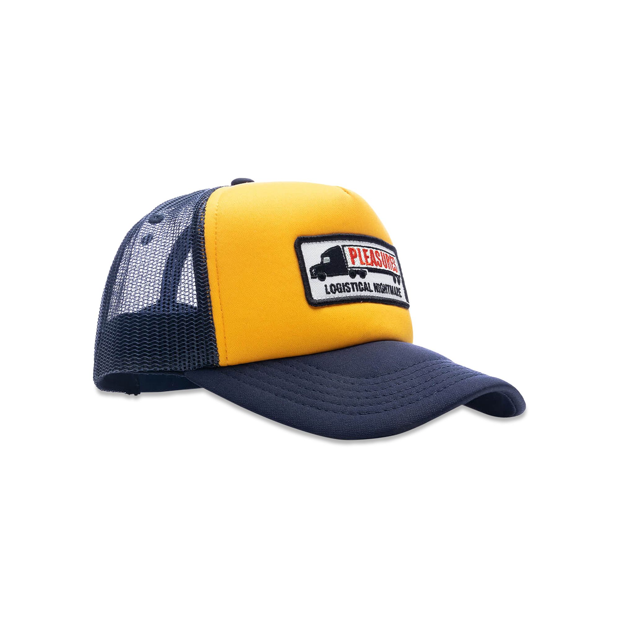 Buy Pleasures Nightmare Trucker 'Navy/Yellow' - P24SU064
