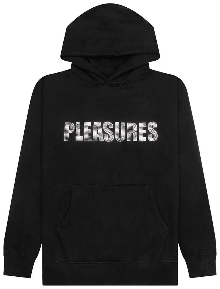 Pleasures Rhinestone Impact Hoodie Black