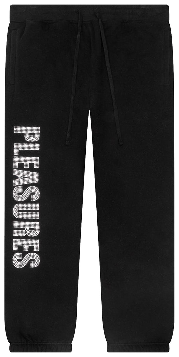Pleasures Rhinestone Impact Sweatpants Black