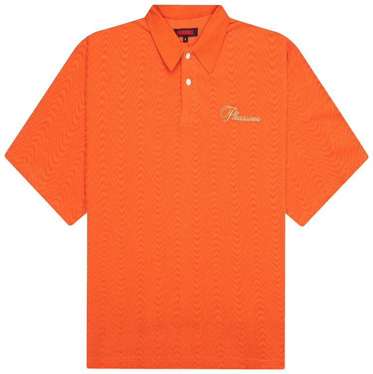 Pleasures Zen Terry Boxy Polo Burnt Orange
