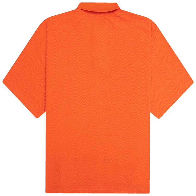 Pleasures Zen Terry Boxy Polo Burnt Orange