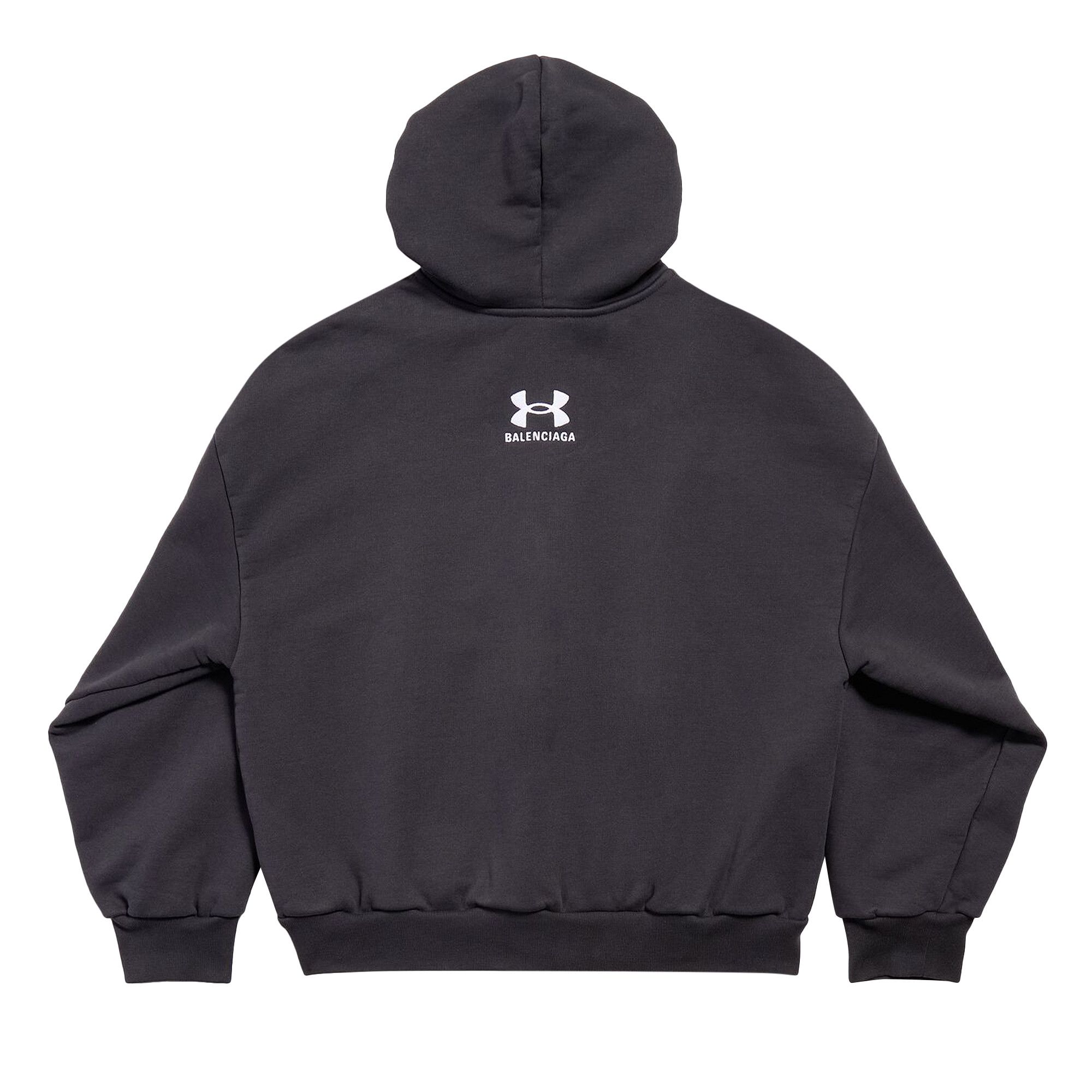 Buy Balenciaga x Under Armour Zip Up Hoodie Black White 803264 TRVB8 9034 GOAT