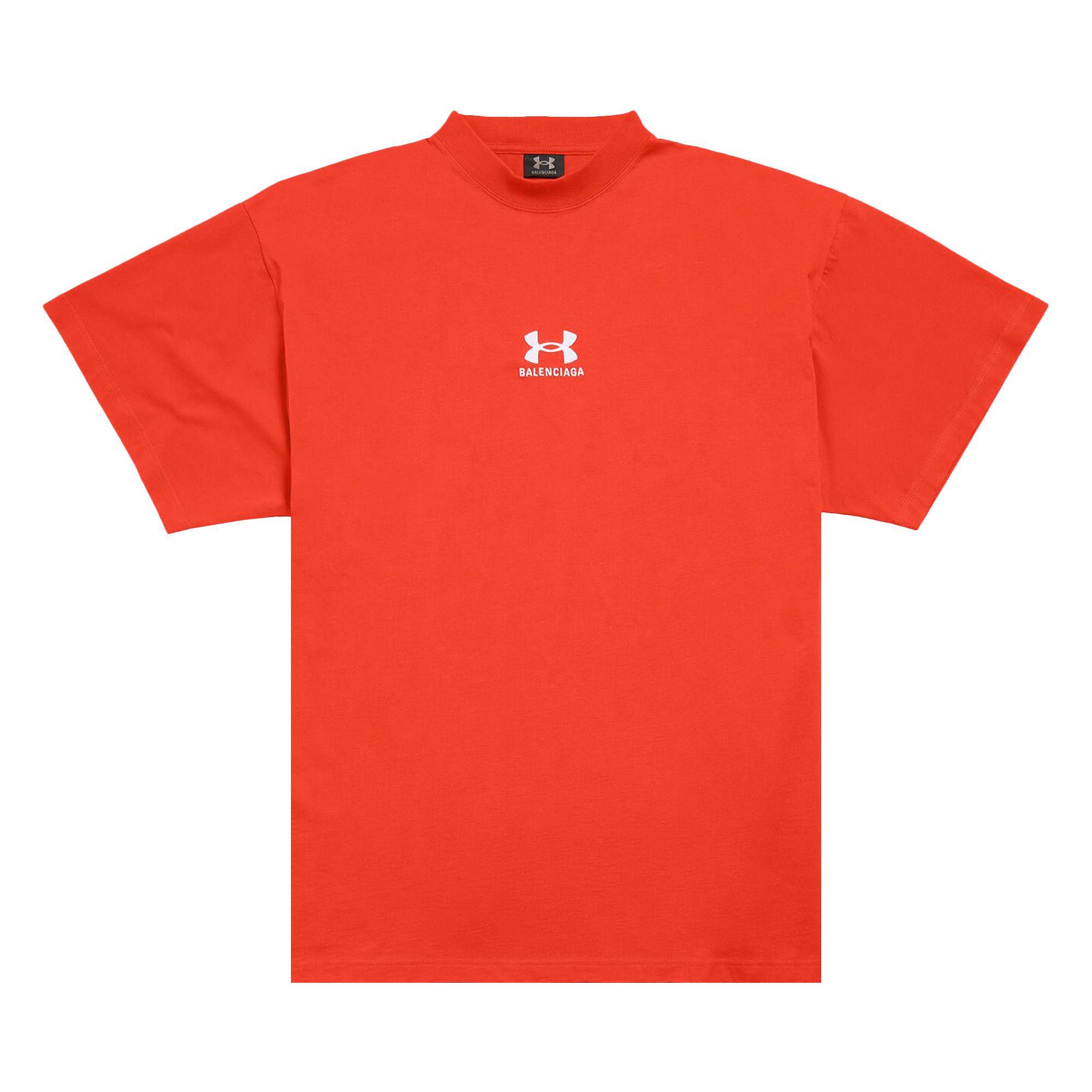 【Balenciaga】UNDER AMOUR OVERSIZED T-SHIRT◆787349TRVB7 Buy Balenciaga x Under Armour T-Shirt 'Red/White' - 787349