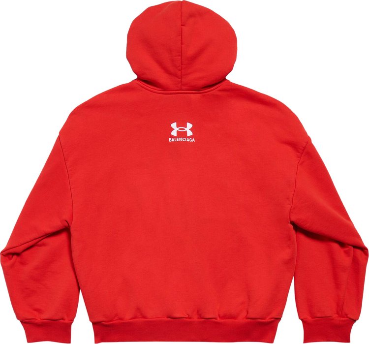 Balenciaga x Under Armour Zip Up Hoodie RedWhite