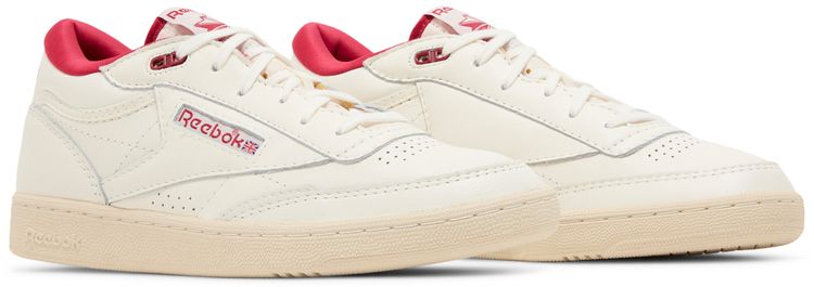 Reebok Club C Mid 2 Vintage Chalk Flash Red