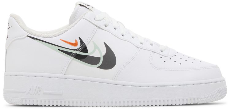Nike Air Force 1 07 Multi Swoosh   White Black