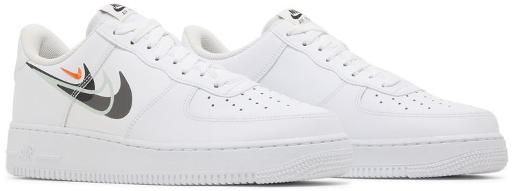 Nike Air Force 1 07 Multi Swoosh   White Black