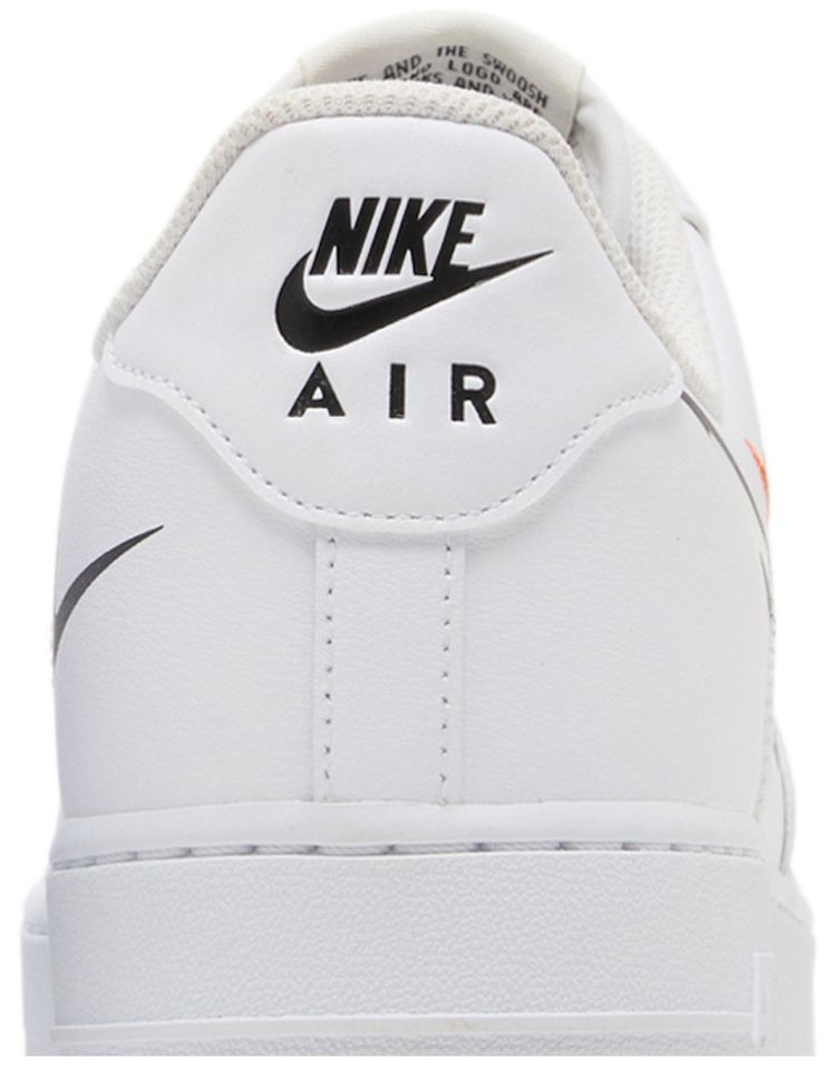 Nike Air Force 1 07 Multi Swoosh   White Black