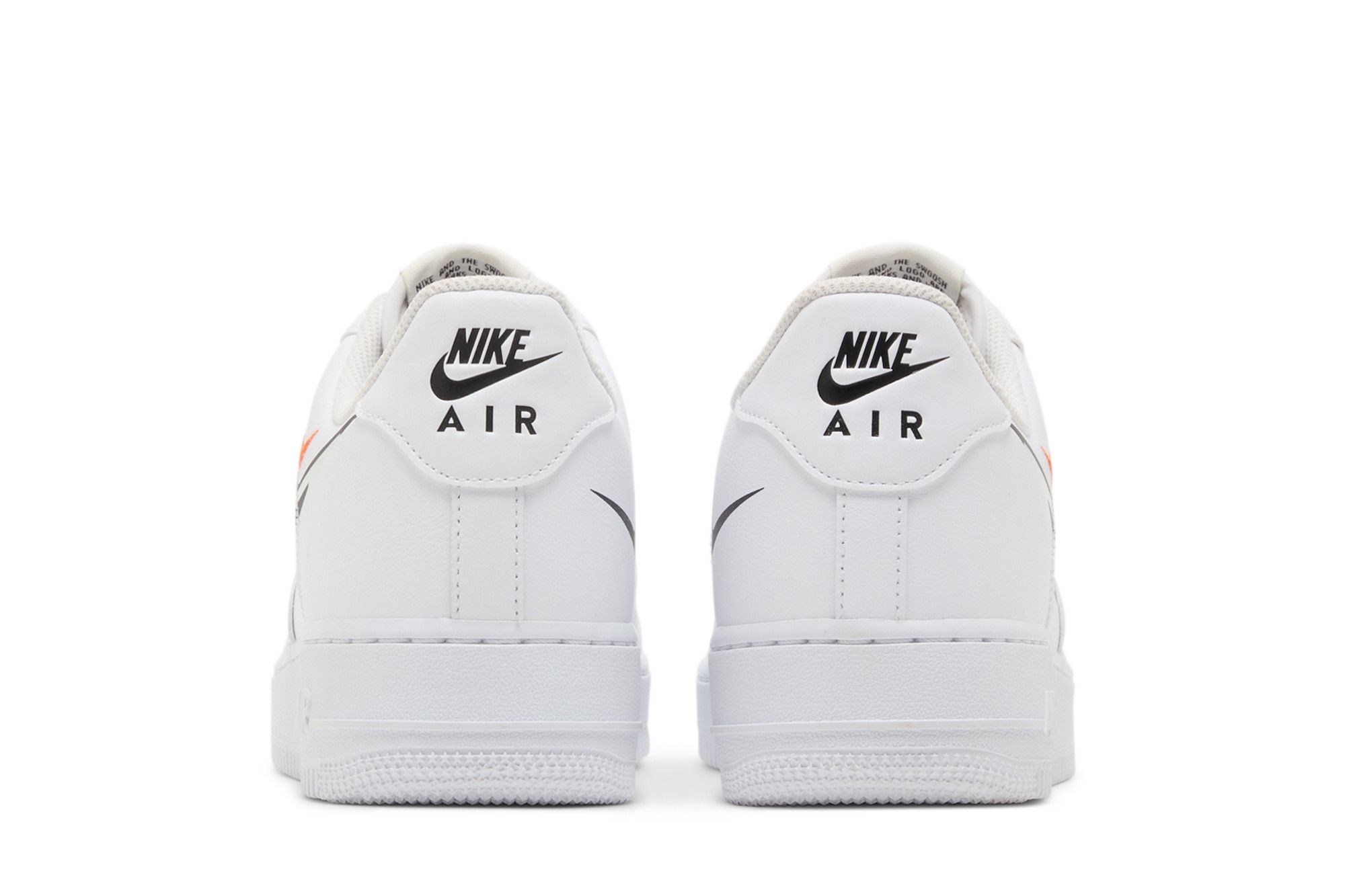 white air forces with black swoosh