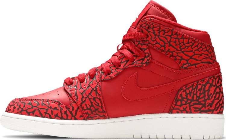 Air Jordan 1 Retro Hi Prem BG Red Elephant