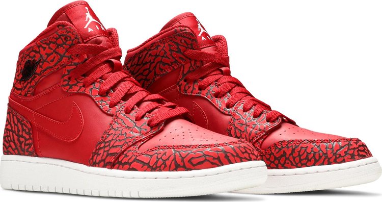 Air Jordan 1 Retro Hi Prem BG Red Elephant