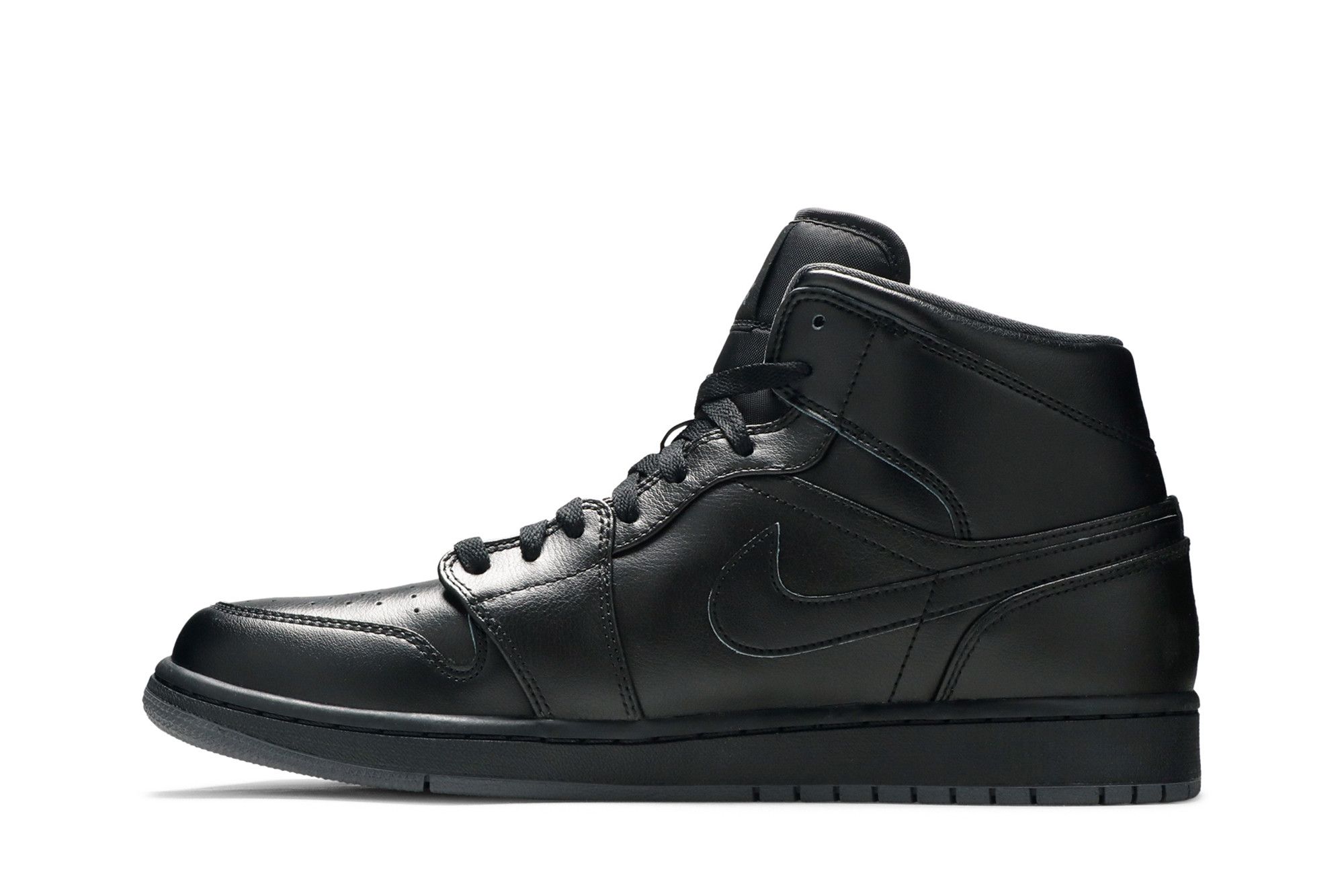 Jordan 1 all black leather shop
