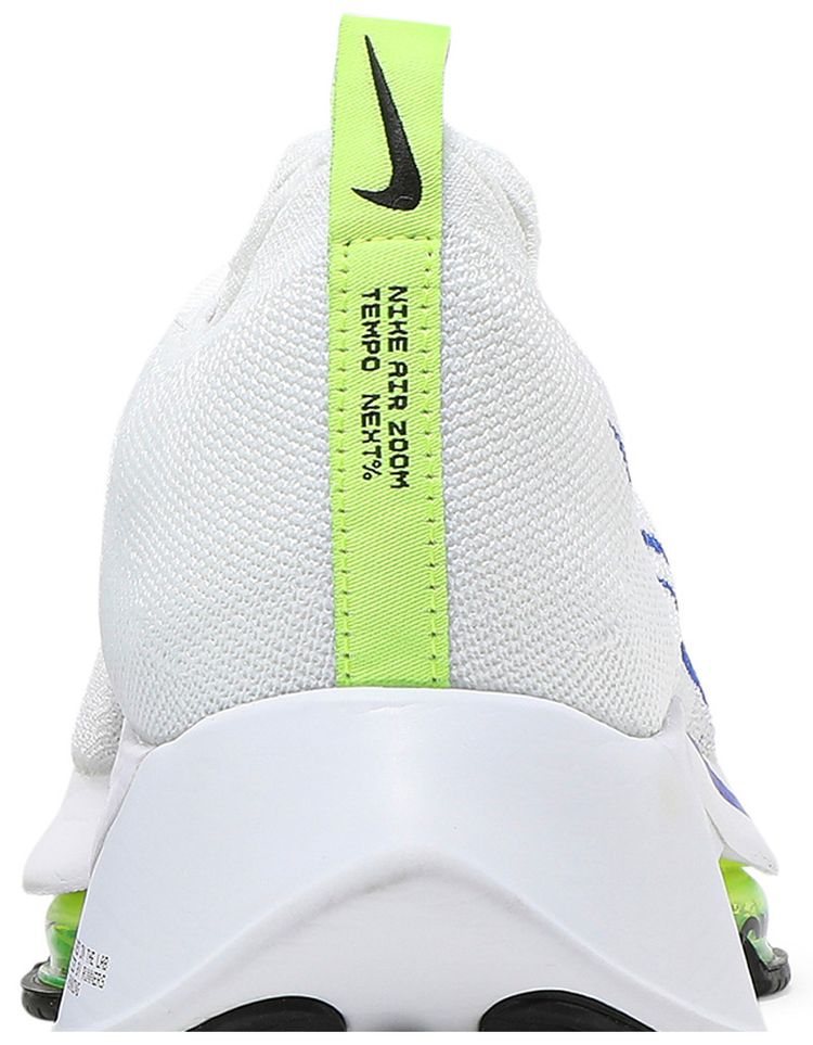 Nike Air Zoom Tempo NEXT Flyknit White Racer Blue