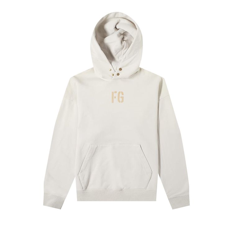 Fear of God FG Hoodie Vintage ConcreteWhite