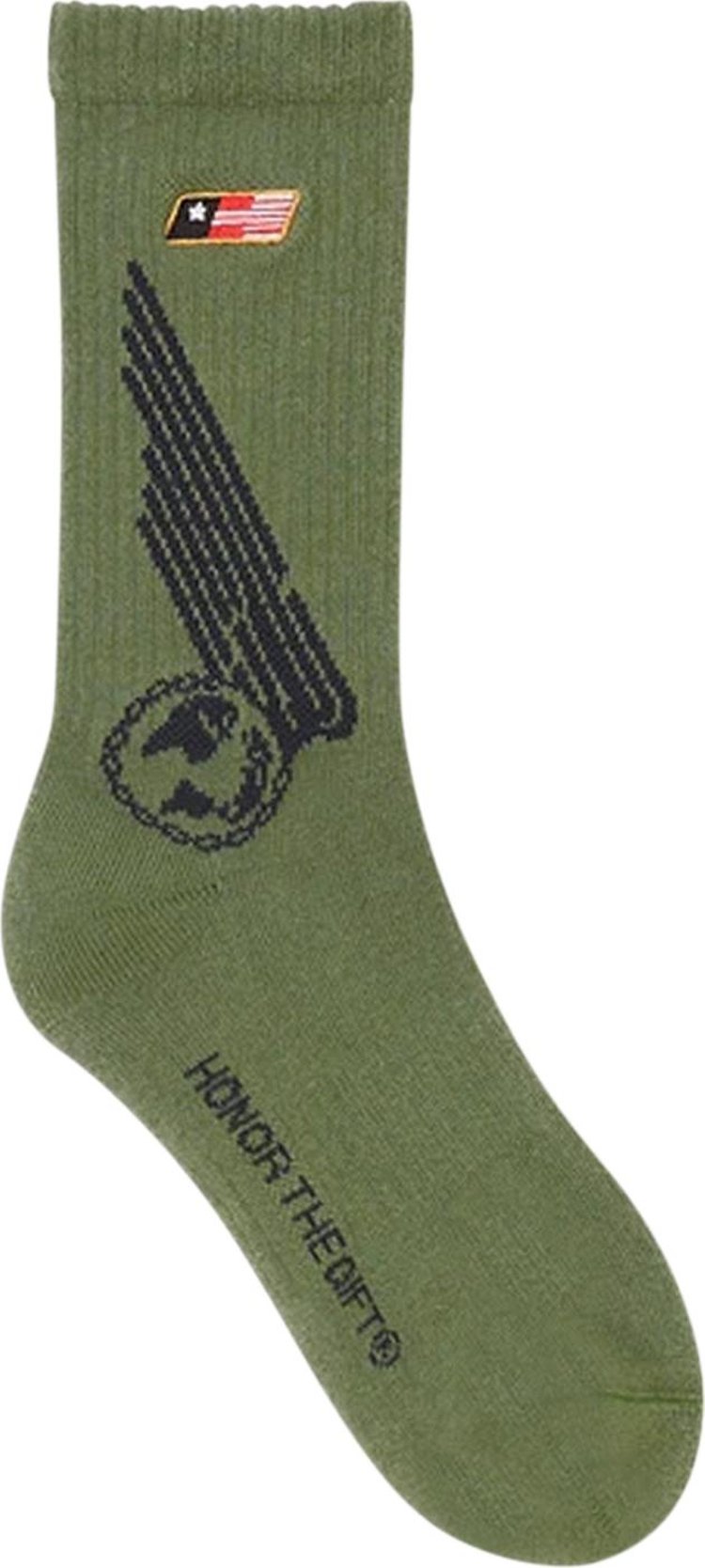 Honor The Gift Airborne Socks Army