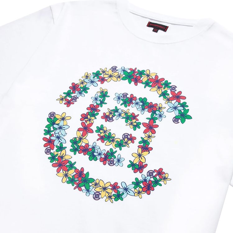 CLOT Flowers Logo Tee White