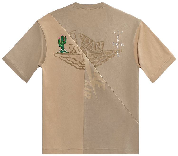 Cactus Jack by Travis Scott x Jordan Short Sleeve T Shirt KhakiDesert