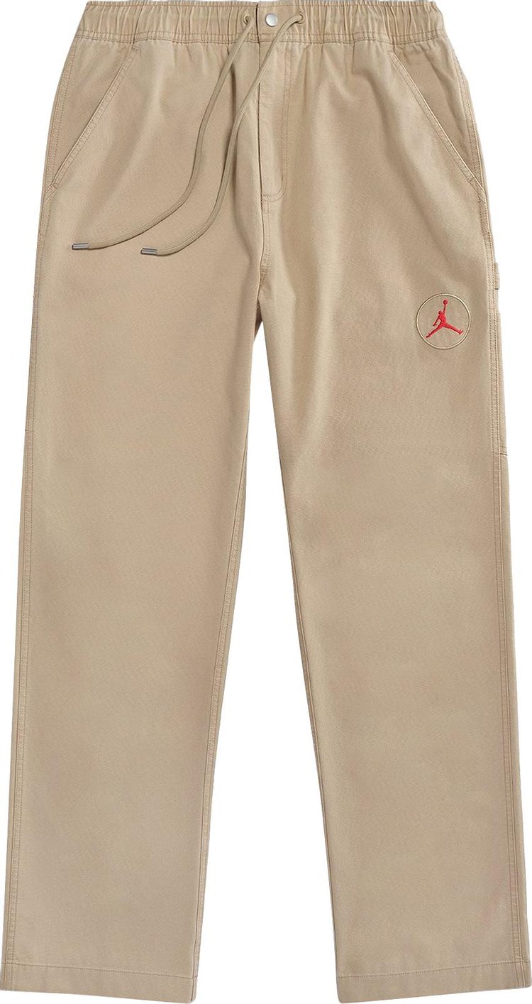 Cactus Jack by Travis Scott x Jordan Canvas Pant DesertKhakiUniversity Red