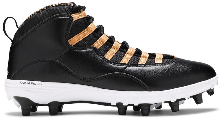 Air Jordan 10 TD Mid Black Metallic Gold
