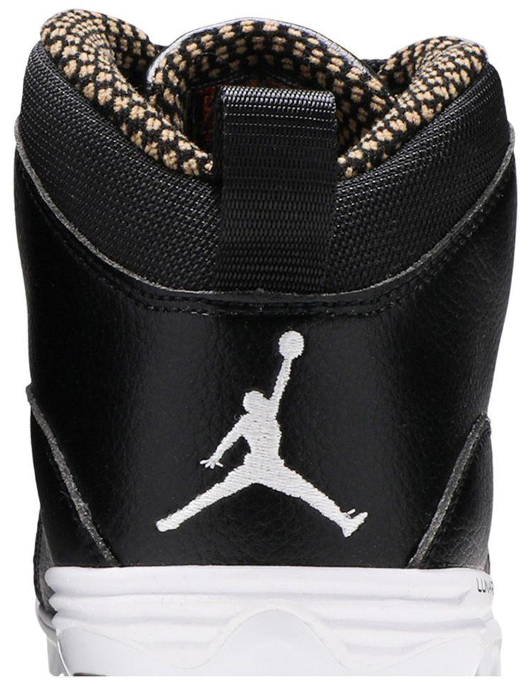 Air Jordan 10 TD Mid Black Metallic Gold