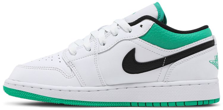 Air Jordan 1 Low GS White Lucky Green