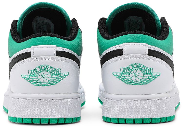 Air Jordan 1 Low GS White Lucky Green