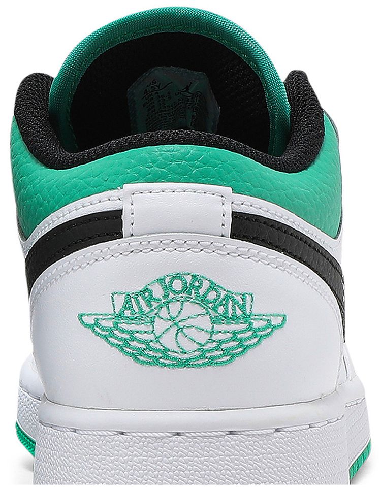 Air Jordan 1 Low GS White Lucky Green