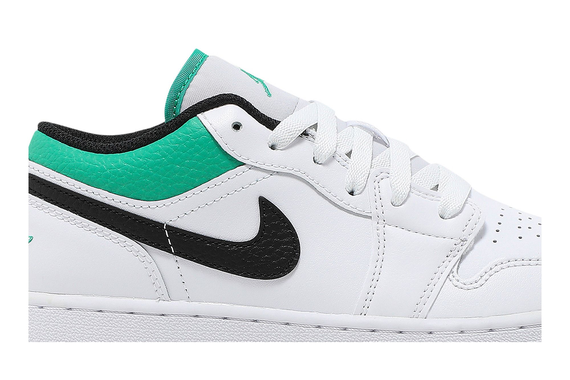 Buy Air Jordan 1 Low GS 'White Lucky Green' - 553560 129 | GOAT