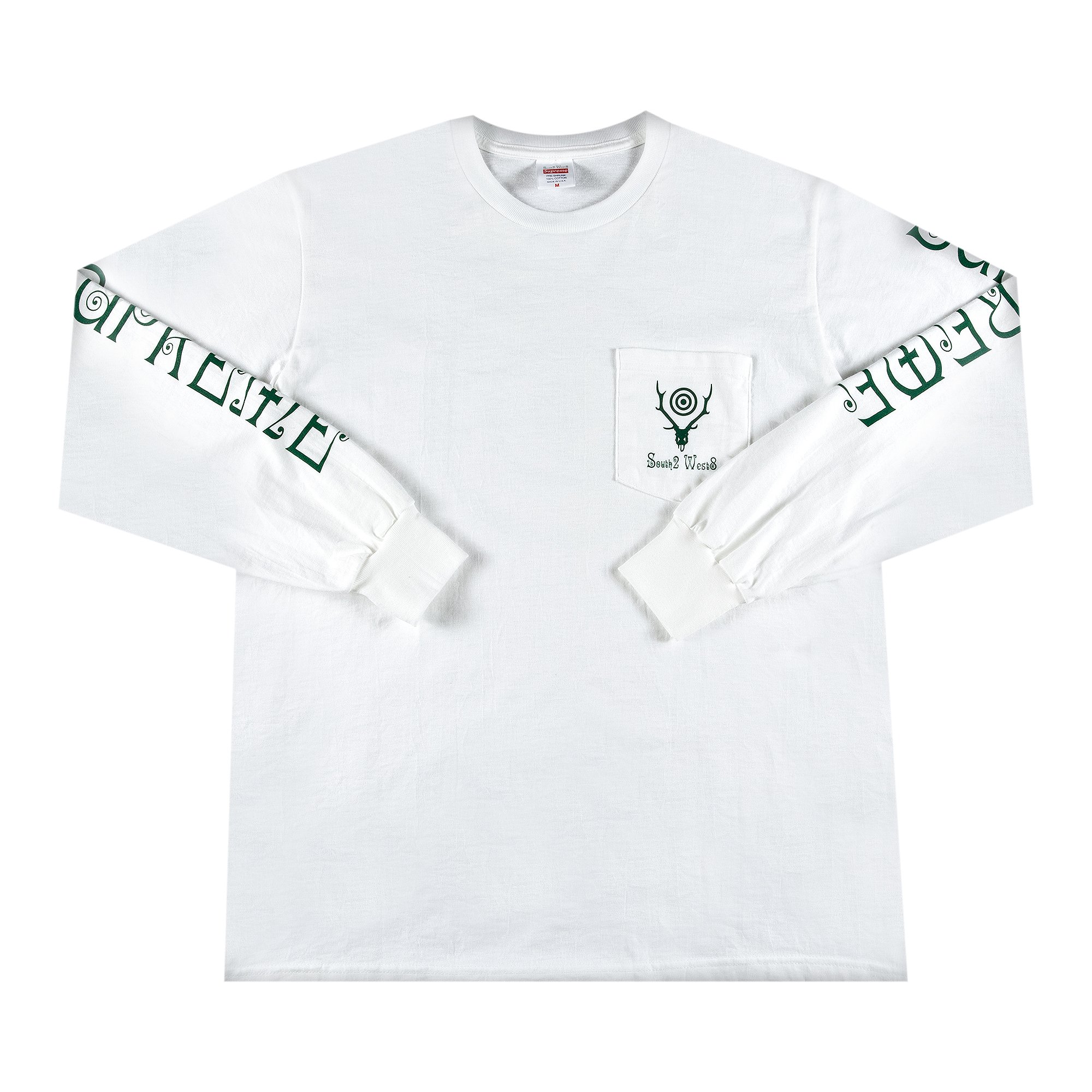 Supreme x SOUTH2 WEST8 Long-Sleeve Pocket Tee 'White'