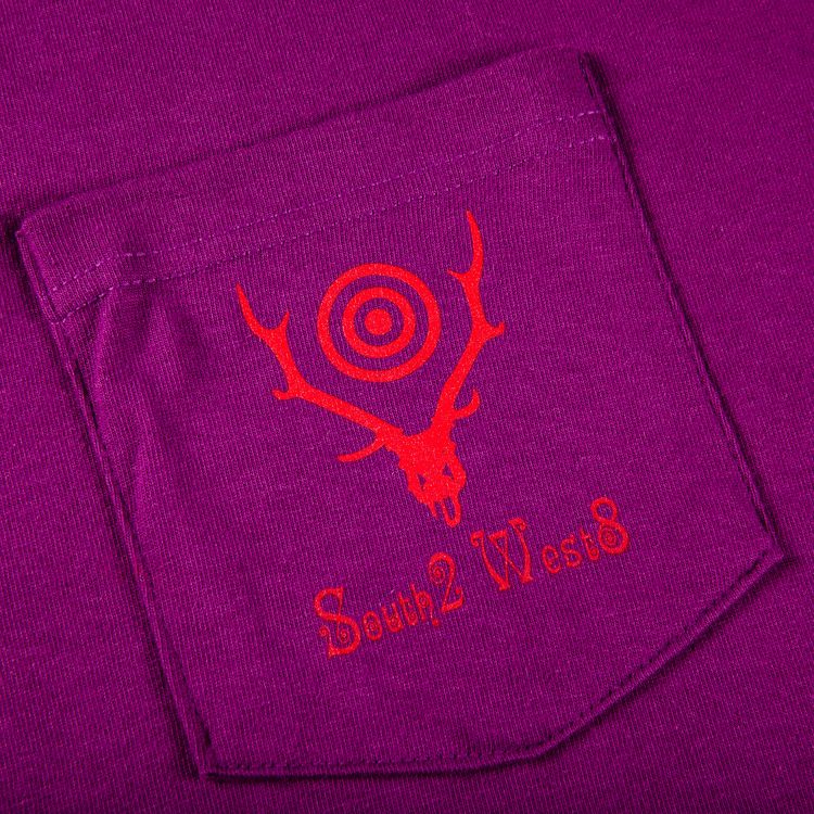 Supreme x SOUTH2 WEST8 Long Sleeve Pocket Tee Purple