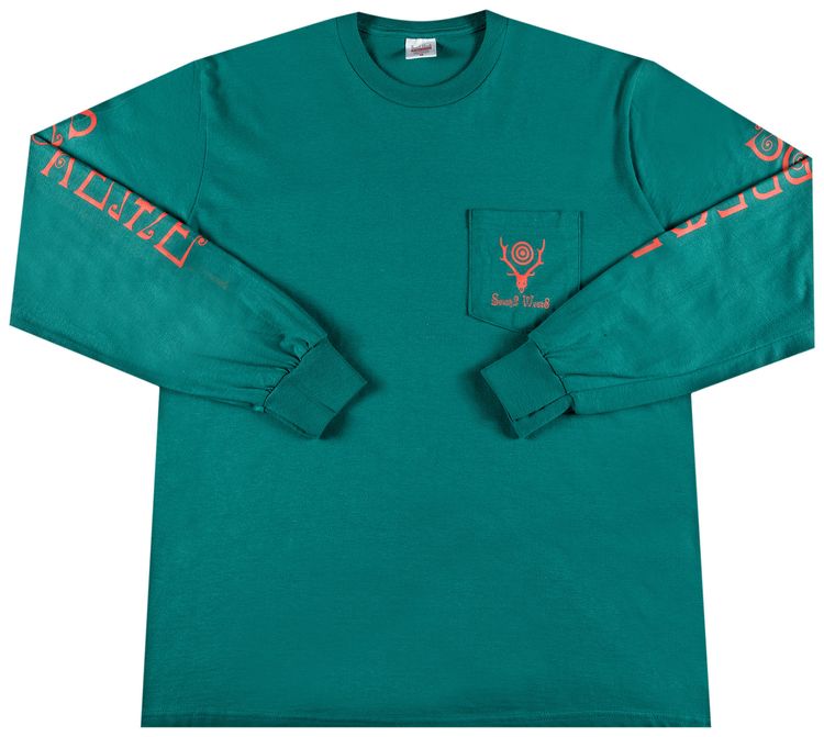 Supreme x SOUTH2 WEST8 Long Sleeve Pocket Tee Teal