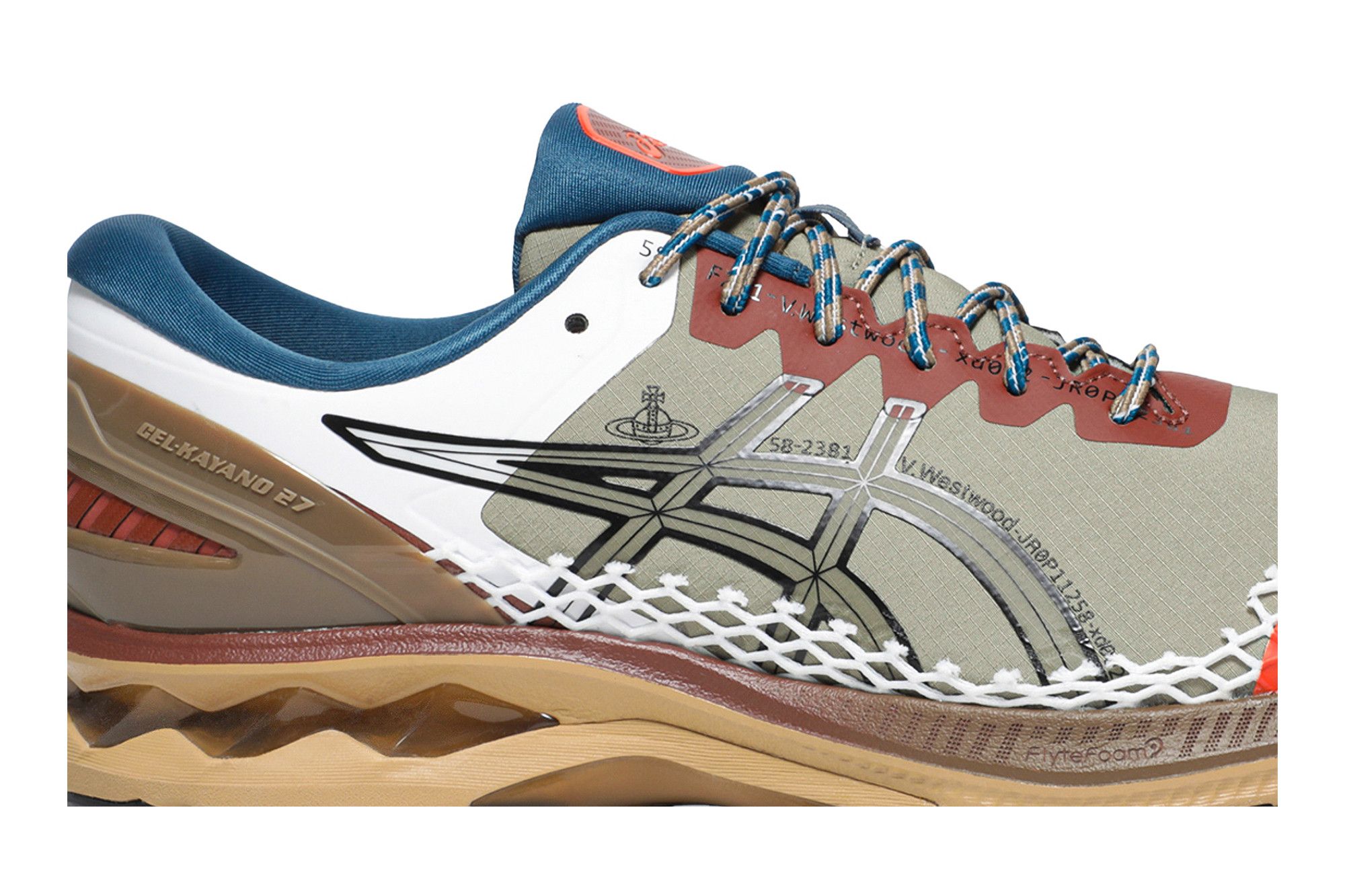 ★人気★ Asics x Vivienne Westwood Gel-Kayano 27 DE Ox Brown Asics x Vivienne Westwood Men's Gel-Kayano 27 De Lichen