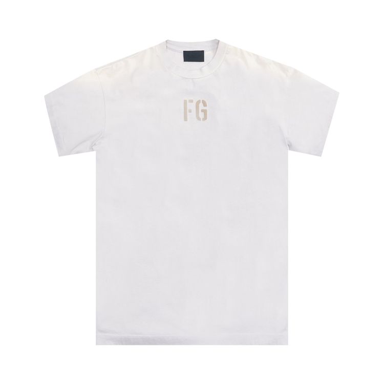 Fear of God FG Tee Vintage Concrete White