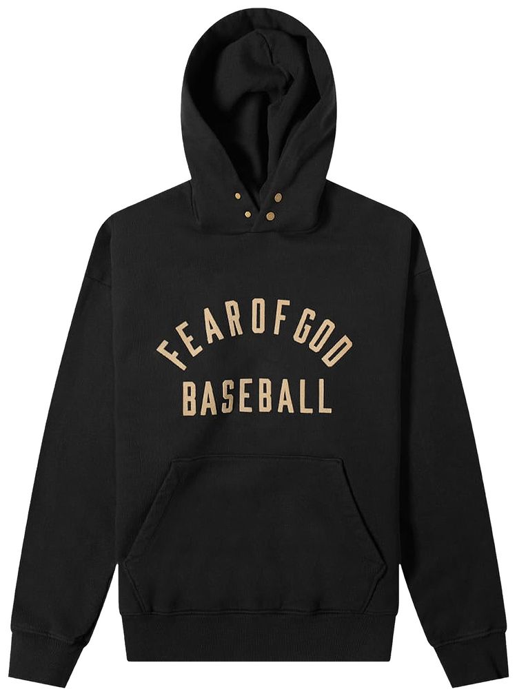Fear of God Baseball Hoodie Black