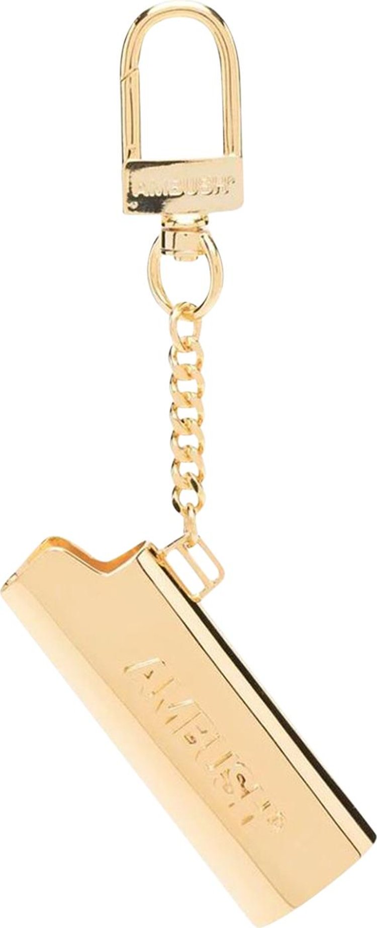 Ambush Logo Lighter Case Key Chain Gold