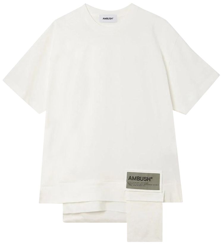 Ambush Waist Pocket Jersey T Shirt Off White