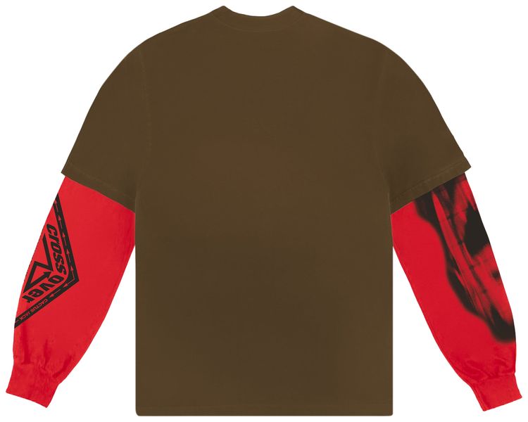 Cactus Jack by Travis Scott Crossover Long Sleeve BrownRed