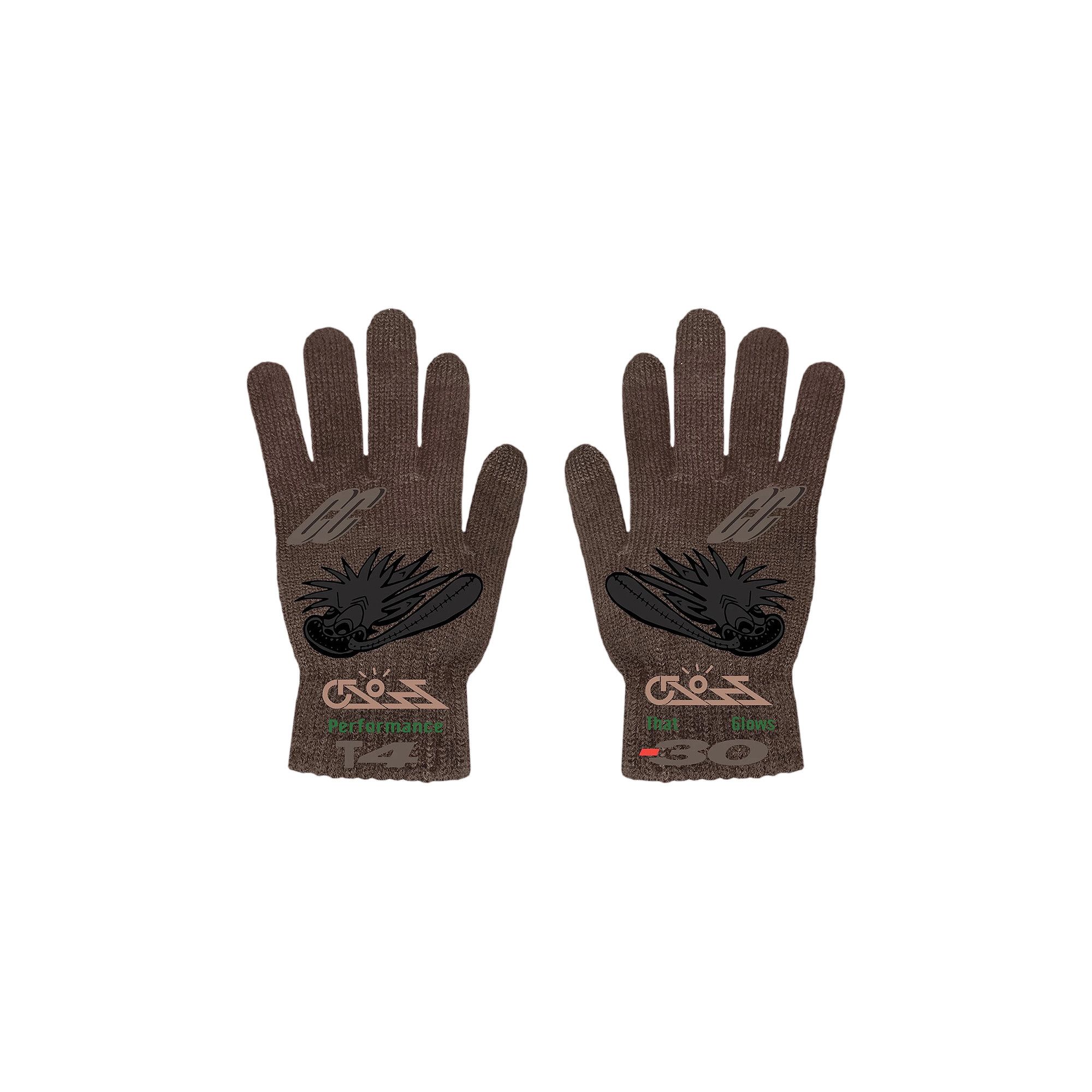 Cactus Jack by Travis Scott Cross Gloves 'Brown'