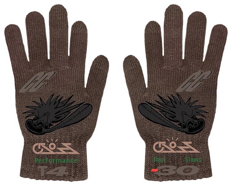 Cactus Jack by Travis Scott Cross Gloves Brown