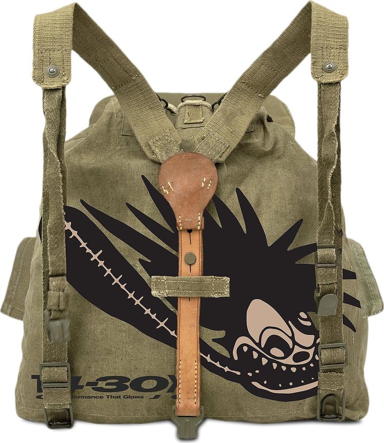 Cactus Jack by Travis Scott Canvas Backback Military Green