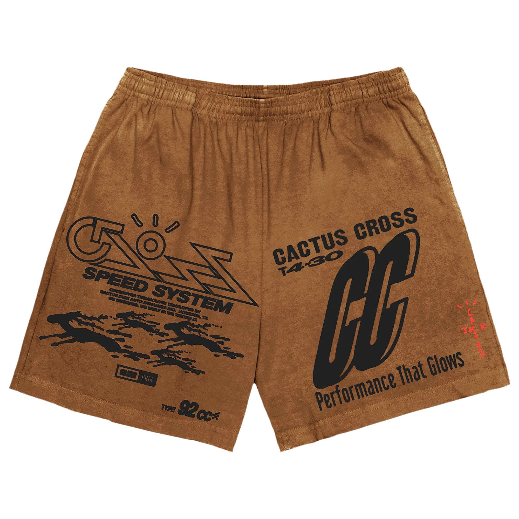 【新品】Cactus Jack “Sun Shorts” Brown Buy Cactus Jack by Travis Scott 92CC Shorts 'Brown' - CJJ6