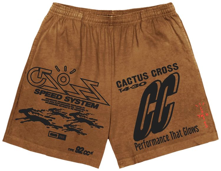 Cactus Jack by Travis Scott 92CC Shorts Brown