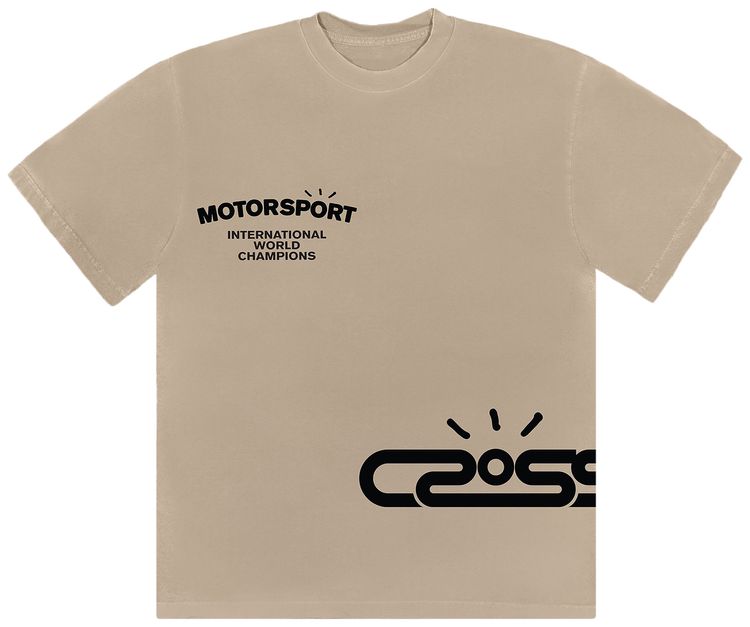 Cactus Jack by Travis Scott Motor Sport Tee Tan