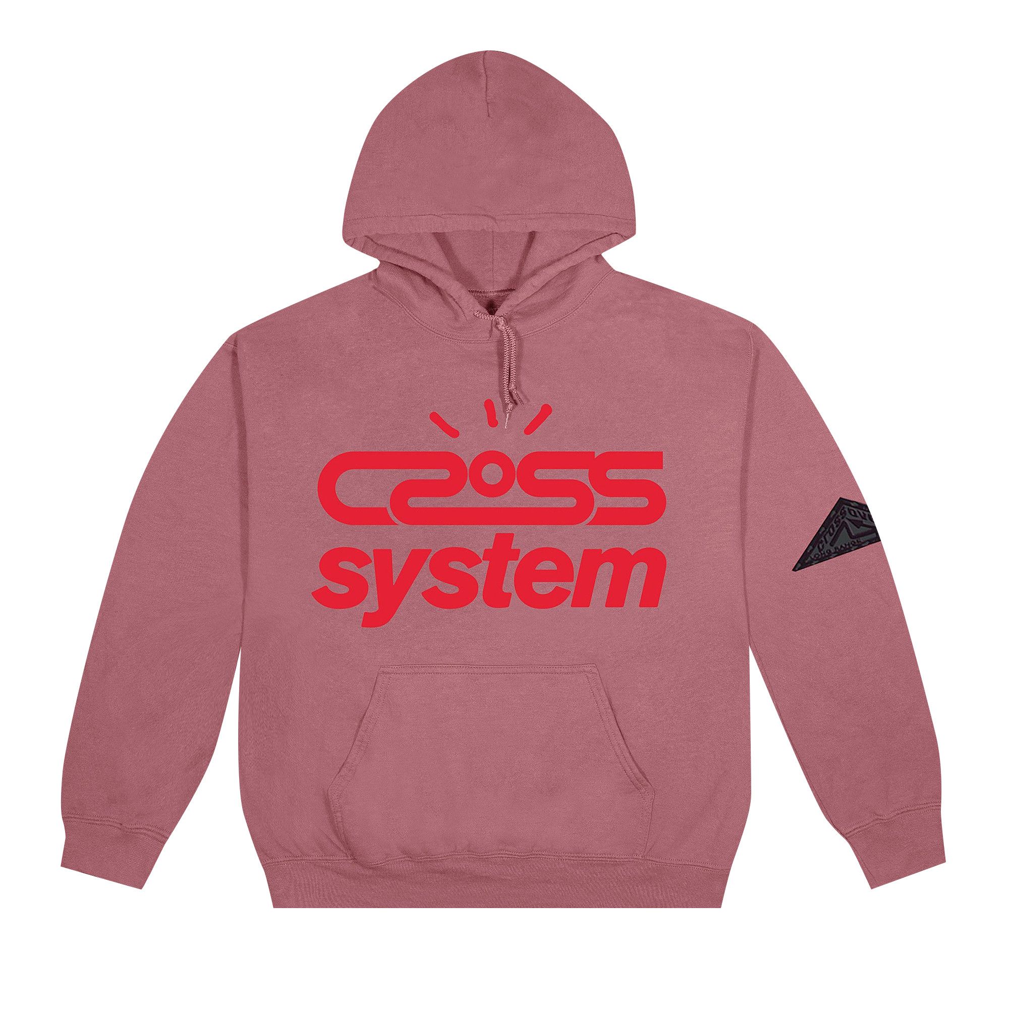 Size xxl Cactus Jack by Travis Scott Cross System Hoodie Washed Pink