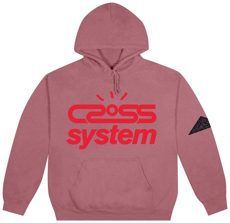 Cactus Jack by Travis Scott Cross System Hoodie Washed Pink