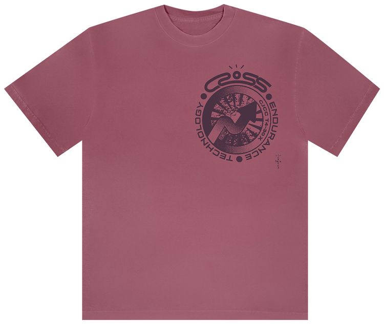 Cactus Jack by Travis Scott Cross Tech Tee II Washed Pink