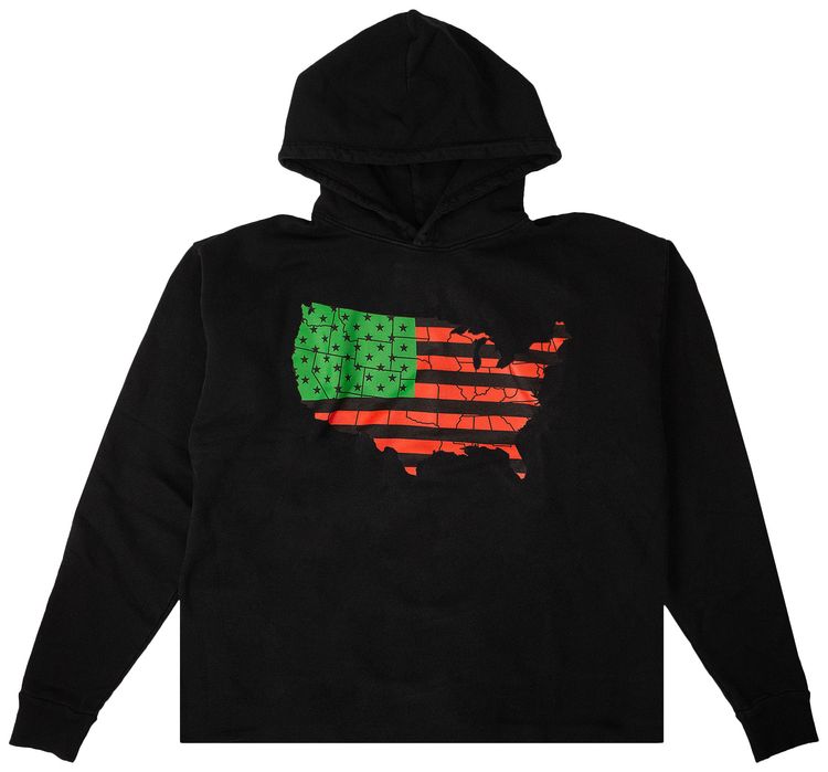 Vlone Flag Power Hoodie Black