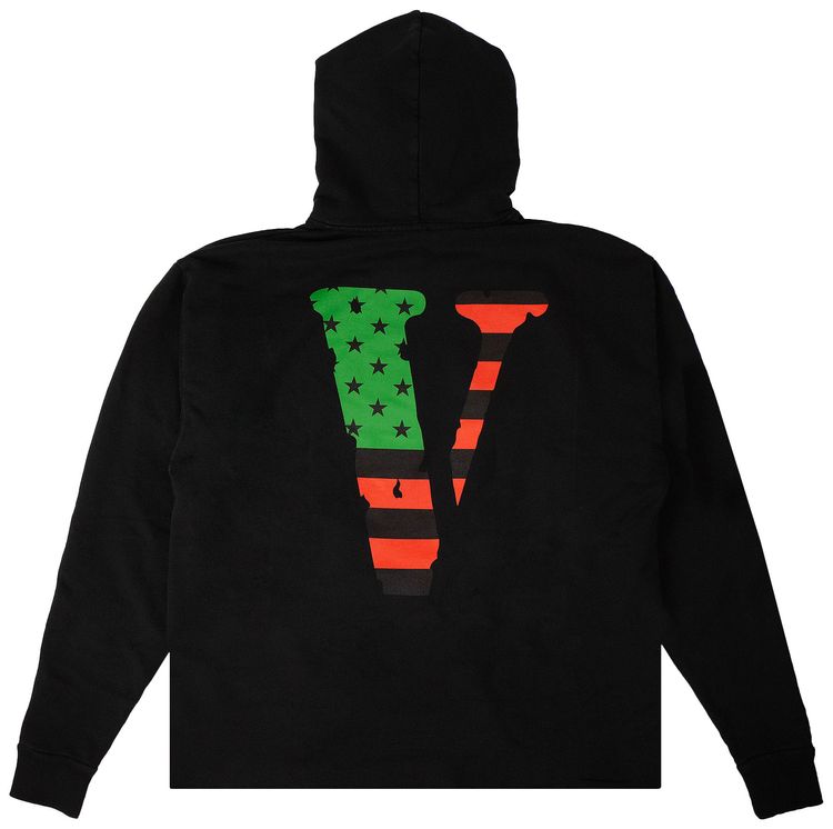 Vlone Flag Power Hoodie Black