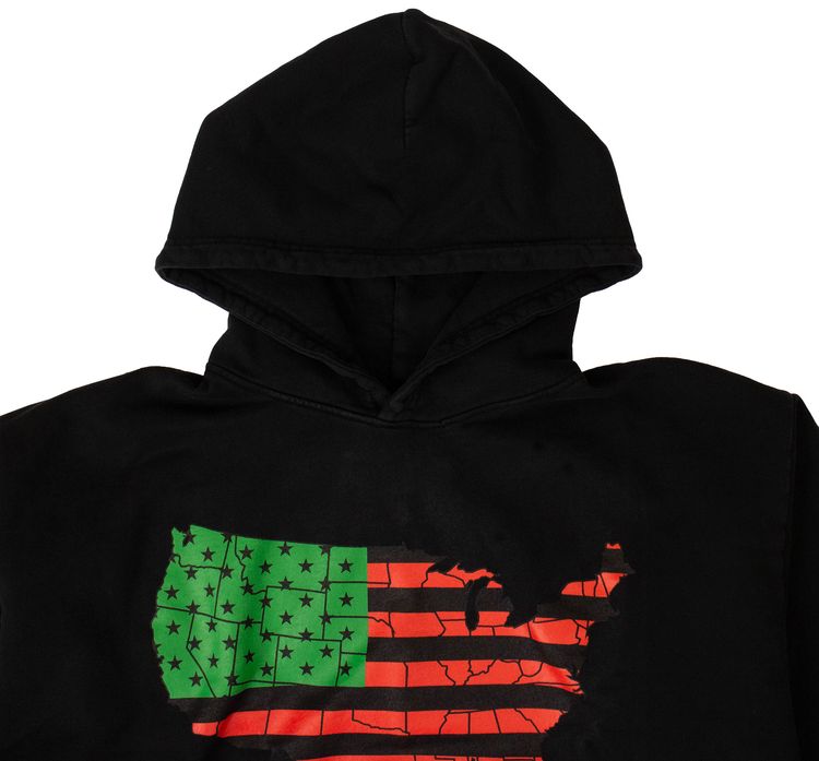 Vlone Flag Power Hoodie Black